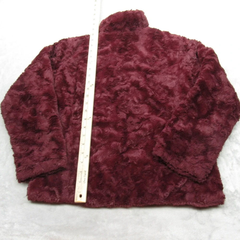 The North Face Jacket Girl Large Maroon Reversible Mossbud Insulated Puffer READ